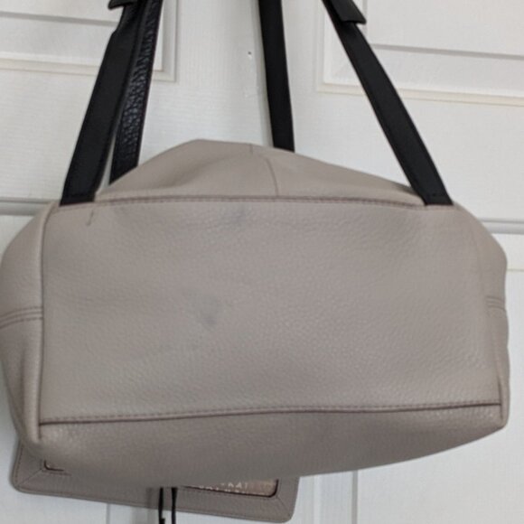 Kate Spade New York Leila Pebble Leather Drawstring Flap Backpack Beige Black main image 9